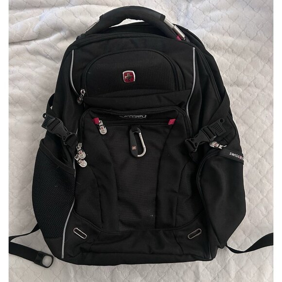 SWISSGEAR Scan Smart TSA Laptop 17.5" Backpack - Black: College Softside Bag - Picture 2 of 11